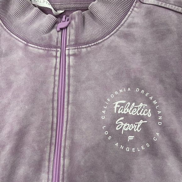 Fabletics half zip terry pullover with logo - Picture 4 of 6